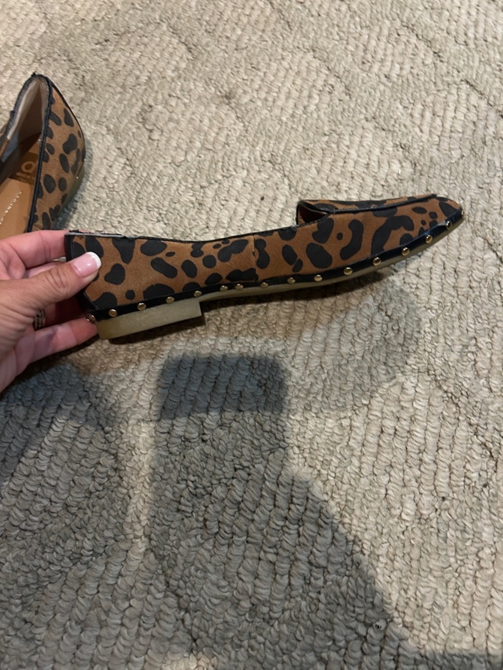 Dolce Vita Leopard Print Tassel Loafers in Brown & Black - Picture 5 of 11